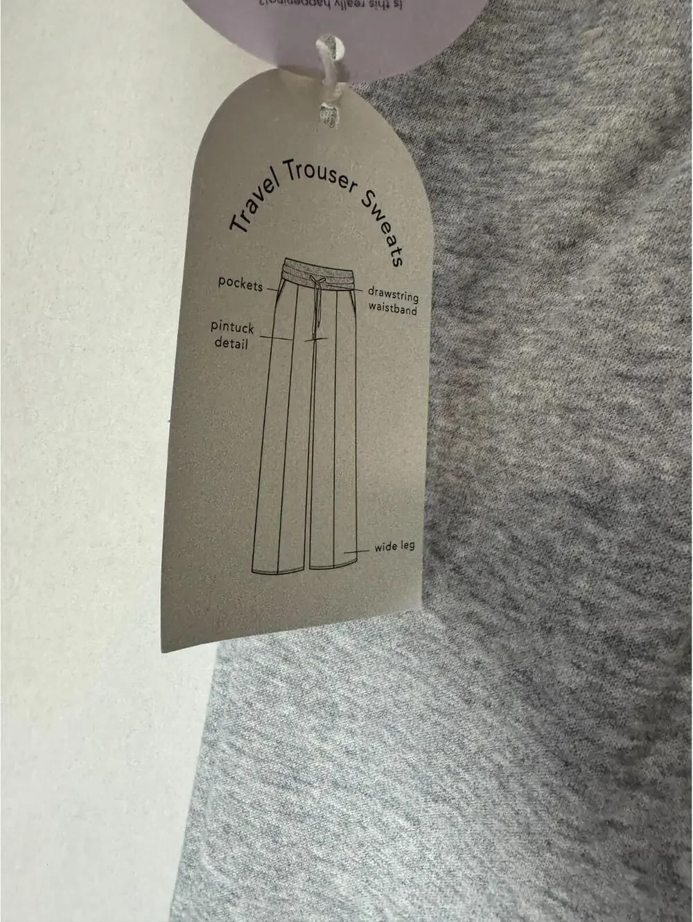 Blogilates Travel Trouser Sweats, Gray, Extra Small - Picture 4 of 4